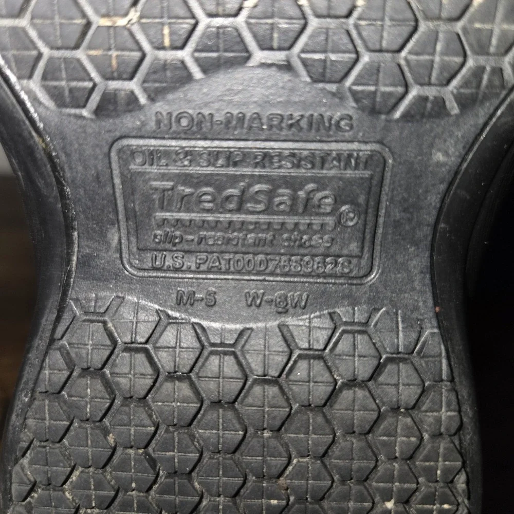 TREDSAFE RUBBER SLIP ON RAIN SHOE COG MEN 5 or‎ WOMEN 6 WIDE